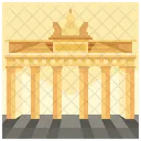 Puerta De Brandenburgo Berlin Landmark Icono