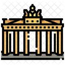 Puerta De Brandenburgo Berlin Landmark Icono
