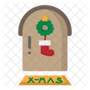 Puerta de navidad  Icono