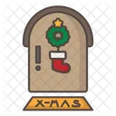 Puerta de navidad  Icono