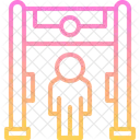 Puerta De Seguridad Detector De Metales Aeropuerto Icono