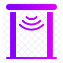 Puerta De Seguridad Detector De Metales Control Icono
