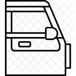 Puerta delantera trasera  Icono