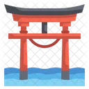 Puerta Torii Japon Sintoismo Icono