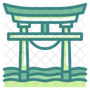 Puerta Torii Japon Sintoismo Icono