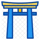 Puerta Torii Hito Santuario Sintoista Japones Japon Icono