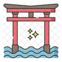 Puerta Torii Puerta Japonesa Punto De Referencia Icono