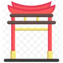 Puerta Torii Hito Japon Icono