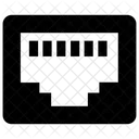 Puerto Ethernet Puerto De Computadora Puerto De Internet Icono