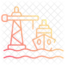 Puerto marítimo  Icono