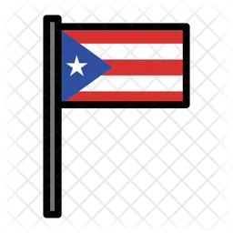 Puerto Rico Flag Icono