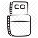 Puerto Serie Universal USB De Datos Almacenamiento Externo Icono