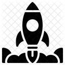 Inicio Lanzamiento Cohete Icono
