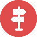 Poste De Direccion Poste De Dedo Poste Guia Icon