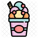 Puesto de helados  Icono