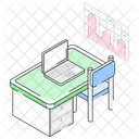 Mesa Para Portatil Espacio De Trabajo Lugar De Trabajo Icon
