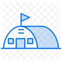 Puesto Del Ejercito Poste Bandera Icon