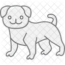 Pug Perro Mascota Icono