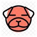 Pug Closed Eyes  Icon