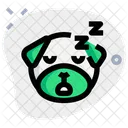 Pug Durmiendo Roncando Icono