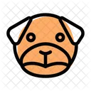 Pug Frowning  Icon
