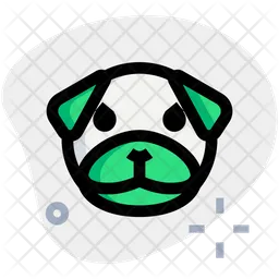 Pug Pouting Emoji Icon