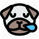 Pug Roncando Icono