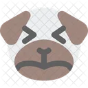 Pug Sad Squinting  Icon
