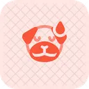 Pug Sad With Sweat Icon
