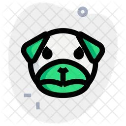 Pug Upset Emoji Icon