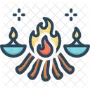 Puja Lagerfeuer Lohri Symbol