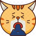 Puke Emoticon Cat Icon