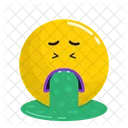 Puke Emoji Face Icon