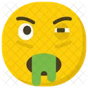 Nauseated Emoji Vomit Emoji Emoticon Icon