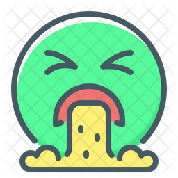 Puke Emoji Emoji Icon - Download In Colored Outline Style