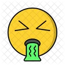 Puke Sick Face Icon