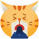 Puke Emoticon Cat Icon