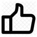 Pulgares Como Favorito Icono