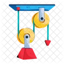 Pulley Experiment Pulley Weight Physics Experiment Icon
