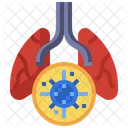 Pulmoes Infectados Sistema Respiratorio Pulmoes Ícone