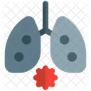 Pulmoes Infectados Corona Pulmonar Saude Pulmonar Ícone