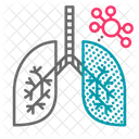 Pulmon Anatomia Coronavirus Icono