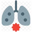 Pulmones Infectados Pulmones Corona Salud De Los Pulmones Icono