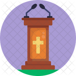 Pulpit Icon - Download In Flat Style