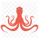 Pulpo Vida Marina Animal Icono