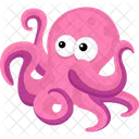 Pulpo Pulpo De Dibujos Animados Pulpo Lindo Icono