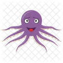 Pulpo Animal Marino Molusco Icono