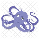 Pulpo Animal Marino Molusco Icono