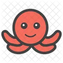 Pulpo Criatura Marina Animal Icono