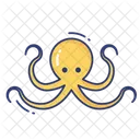 Pulpo Acuario Vida Marina Icono